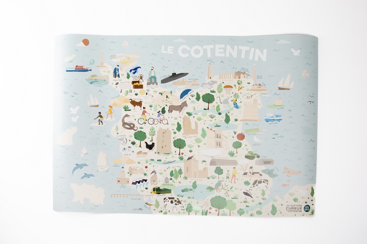 5g6a0613 Affiche illustrée Le Cotentin 40x60cm – Image 3